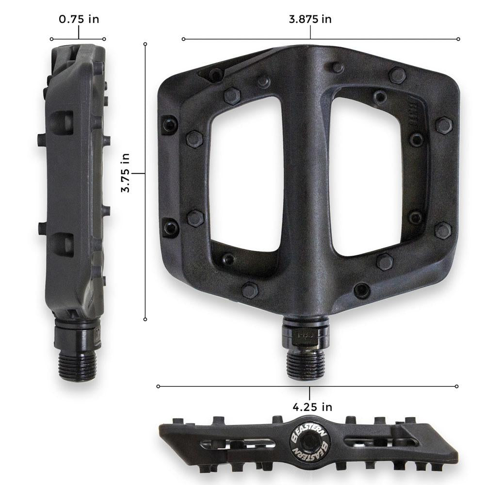 eastern bikes linx bmx pedals black