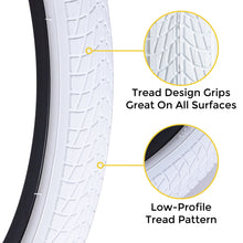 Load image into Gallery viewer, 304 20 inch bike tire 1.75 inch wide white
