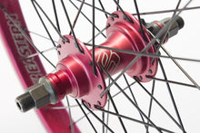 Load image into Gallery viewer, eastern bikes buzzip rear wheel professional bmx wheel red anodized
