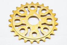Load image into Gallery viewer, eastern bikes medusa 25 tooth bmx sprocket gold anodized
