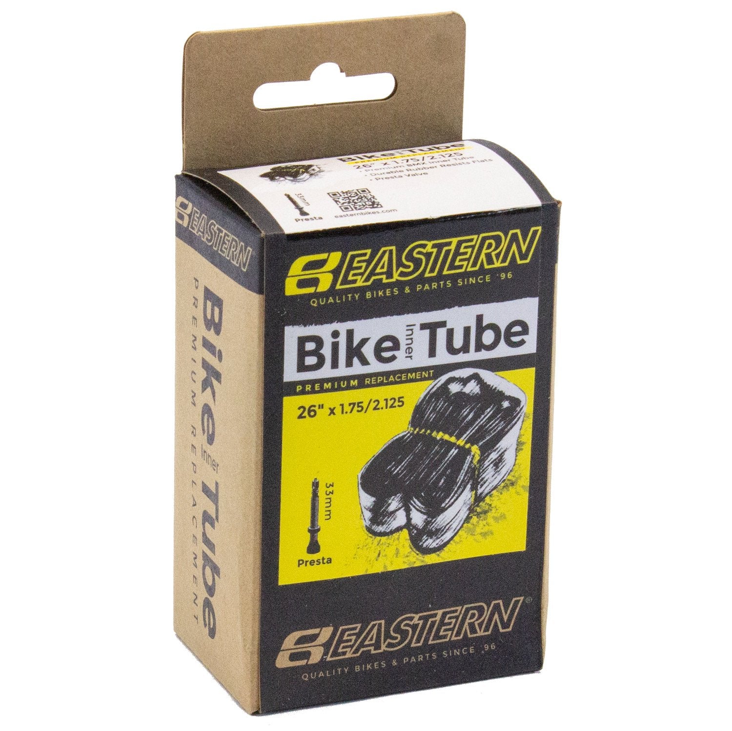 eastern bikes 26 inch presta 33mm bike tube