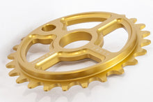Load image into Gallery viewer, Ezra equis professional bmx sprocket 7075 alloy 25t gold
