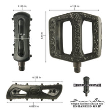 Load image into Gallery viewer, eastern bikes facet bmx pedals wide and grippy

