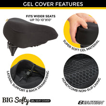 Load image into Gallery viewer, eastern bikes beach cruiser gel seat cover for added comfort
