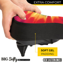 Load image into Gallery viewer, Big Softy Gel Seat Cover Tiedye (large)
